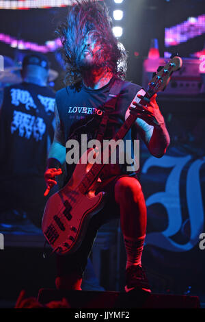 Fort Lauderdale, FL, USA. 20. Juli 2017. Keith Buckley von Every Time I Die führt auf die Kultur-Raum am 21. Juli 2010 in Fort Lauderdale, Florida. Bildnachweis: Mpi04/Medien Punch/Alamy Live-Nachrichten Stockfoto