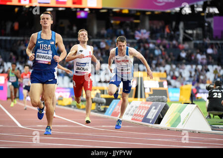 James Hamilton fortgeschritten bis 800m T20 Finale in Para der Leichtathletik-Weltmeisterschaft in London Stadium Samstag Stockfoto