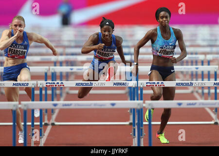 Monaco, Monaco. 21. Juli 2017. Kendra Harrison der USA Uns gewinnt den 100-Meter-Hürdenlauf der IAAF Diamond League Herculis Sitzung im Stade Louis II in Monaco am 17. Juli 2017. Bildnachweis: Manuel Blondeau/ZUMA Draht/Alamy Live-Nachrichten Stockfoto