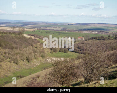 Die Yorkshire Wolds Stockfoto