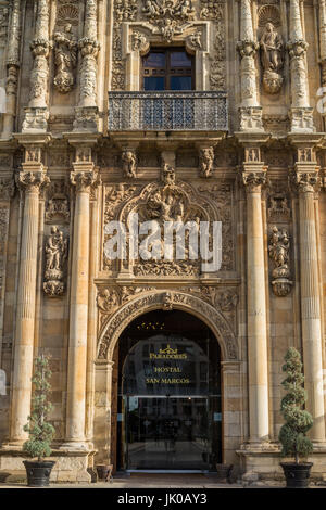 Kloster Krankenhaus von San Marcos, heute National Hotel Parador. Leon, Spanien, Europa. Camino de Santiao. Stockfoto