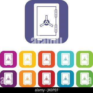 Sichere Icons set Stock Vektor