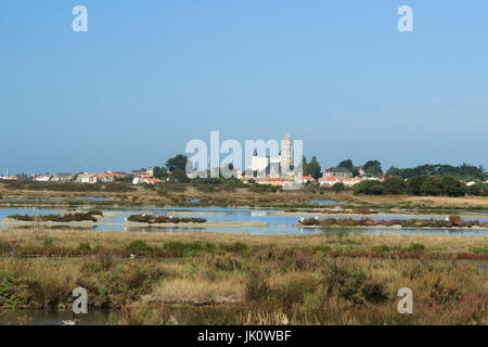 Frankreich, Vendée (85), Île de Noirmoutier, Noirmoutier En l'Île, Les Marais de Müllenbourg, Réserve Naturelle / / Frankreich, Vendee, Insel Noirmoutier Stockfoto