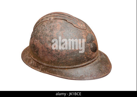 WWI Adrian M15 französischen Helm Stockfoto