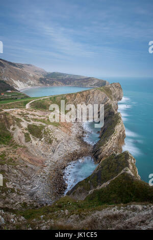 Stair Hole und Lulworth Cove in Dorset. Stockfoto