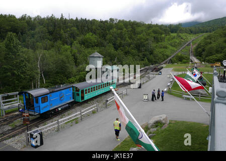 Mount Washington Cog Railway New Hampshire USA Marshfield Base Station Stockfoto