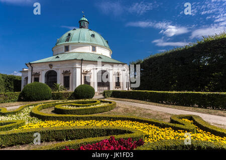 Kromeriz Garten Barockrotunde im Vergnügen Garten Kromeriz Tschechische Republik UNESCO-Garten Stockfoto