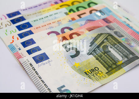 Europäischen Banknoten Euro-Währung aus Europa Euro Stockfoto