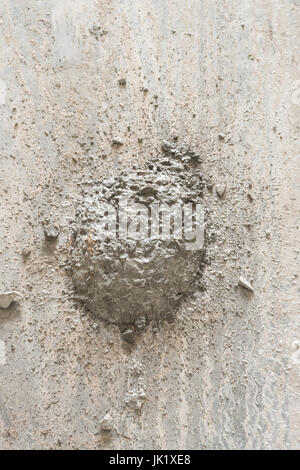Textur von fertig gemischten Beton-Zement-Mörtel. Sand und Zement Estrich. Stockfoto