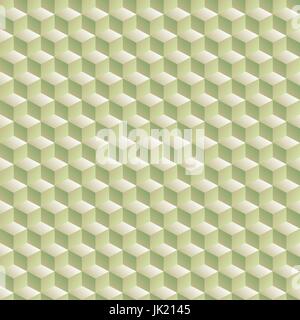 Abstrakte nahtlose 3D white Cube Vektor Hintergrund. Kunst Stock Vektor