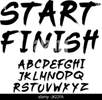 Zitieren Sie typografische Hintergrund, Vektor-Design. "Zeit Kunst starten Stock Vektor