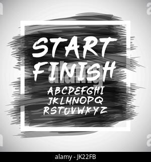 Zitieren Sie typografische Hintergrund, Vektor-Design. "Zeit Kunst starten Stock Vektor