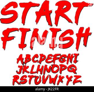 Zitieren Sie typografische Hintergrund, Vektor-Design. "Zeit Kunst starten Stock Vektor