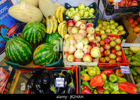 Wyborg, Russland - 6. Oktober 2016. Landwirtschaftliche Produkte zum Verkauf an den ländlichen Markt in Wyborg, Russland. Vyborg ist ein wichtiger Verkehrsknotenpunkt in der N Stockfoto