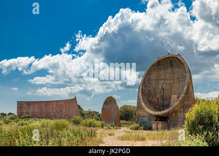 Alle drei Sound-Spiegel bei Denge, Romney, Kent, England, UK. Stockfoto