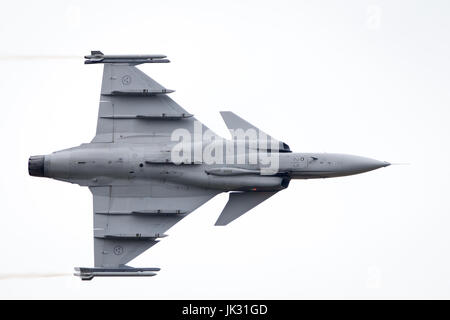 Saab JAS 39 Gripen anzeigen in Fairford International Air Tattoo 2017 Stockfoto