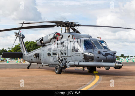 Nahaufnahme von der HH - 60G Pave Hawk von der USAF auf 2017 Royal International Air Tattoo am Royal Air Force Fairford in Gloucestershire - la gesehen Stockfoto