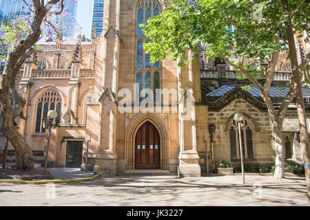 Sydney, New South Wales, Australien-November 18,2016: St.-Andreas Kathedrale mit Kalkstein und Sandstein-Architektur in Sydney, Australien. Stockfoto