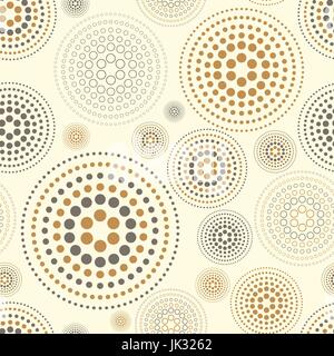 Gelbe Aquarell nahtlose Textur mit Polka Dots Kunst Stock Vektor