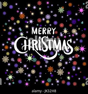 Vintage Weihnachten und Neujahr typografische Hintergrund auf Tafel mit Kreide Kunst Stock Vektor