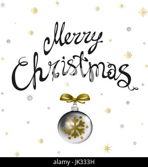 Frohe Weihnachten. Weihnachten-Kalligraphie. Moderne Pinsel Schriftzug handschriftlich. Design-Elemente wie von Hand gezeichnet. Kunst Stock Vektor