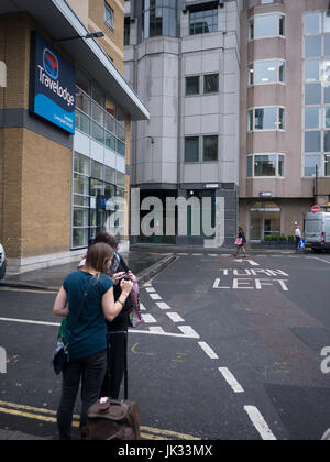 Travelodge Hotel Liverpool street central London Stockfoto