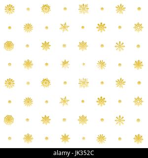 Elegante Weihnachten Hintergrund mit Schneeflocken, nahtlose Schneeflocken Muster. Orange-Version, Vektor Stock Vektor