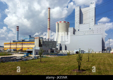 Kraftwerk Ledvice, Nord-Böhmen, Tschechische Republik Stockfoto