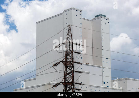 Kraftwerk Ledvice, Nord-Böhmen, Tschechische Republik Stockfoto