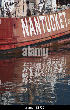 USA, New York, Long Island, Oyster Bay, Nantucket Lightship, Oyster Bay Harbor Stockfoto
