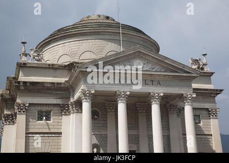 Italien, Lombardei, Seen, Comer See, Como, Tempio Voltiano, Museum, Como geborene Alessandro Volta, Erfinder der elektrischen Batterie Stockfoto