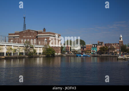 USA, Maryland, Baltimore, Fells Point, Gebäude an der Thames Street Stockfoto