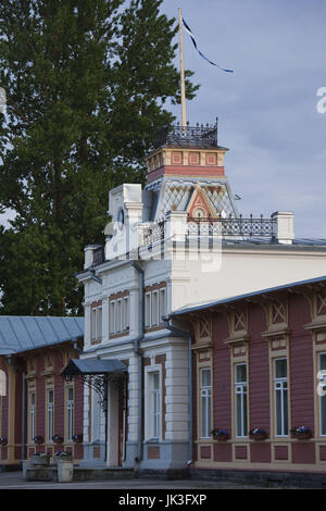 Estland, westlichen Estland, Haapsalu, Bahnhof und Eisenbahn-Museum Stockfoto