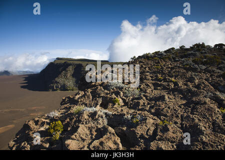 Frankreich, La Reunion, Bourg-Murat, Plaine des Sables Aschenebene des Piton De La Fournaise Vulkan Stockfoto