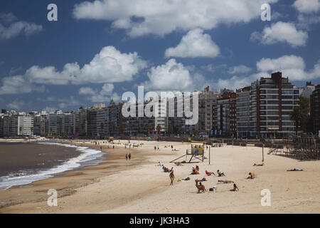 Uruguay, Montevideo, Pocitos, Strand Playa de Los Pocitos Stockfoto