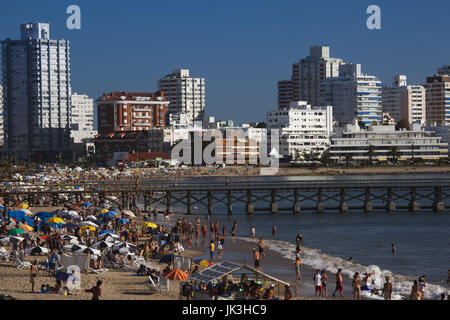 Uruguay, Punta del Este, Playa Mansa Strand Stockfoto