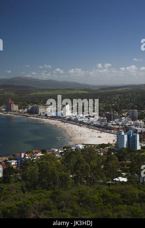 Uruguay, Piriapolis, Kurort vom Cerro San Antonio Hill, morgen Stockfoto