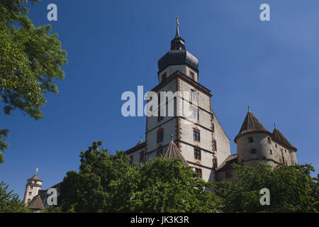 Deutschland, Bayern, Würzburg, Festung Marienberg Festung, Stockfoto