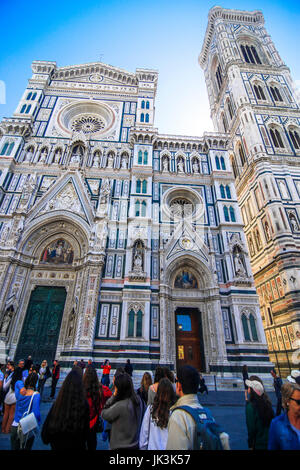 Blick auf den Dom in Florenz, die Kathedrale Santa Maria del Fiore in Florenz Italien Stockfoto