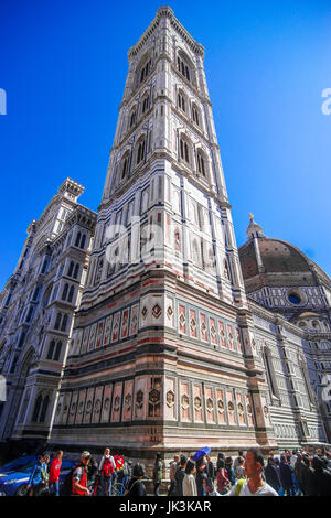 Blick auf den Dom in Florenz, die Kathedrale Santa Maria del Fiore in Florenz Italien Stockfoto