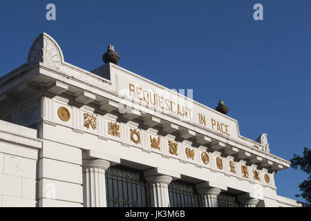 Argentinien, Buenos Aires, Recoleta Friedhof von Recoleta, Eingang Stockfoto