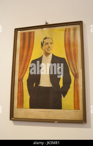Argentinien, Buenos Aires, Museo Casa Carlos Gardel, gewidmet Welt berühmte Tango-Sänger, Fotos Stockfoto