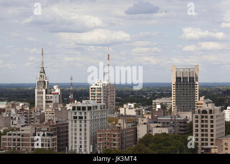 Argentinien, Provinz Mendoza, Mendoza, Blick auf die Stadt von oben Plaza Italia, tagsüber Stockfoto