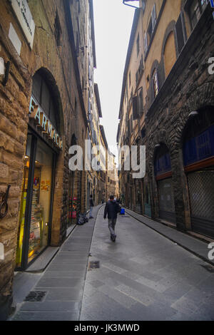 Straßenszenen mit Touristen aus Florenz Toskana Italien Stockfoto