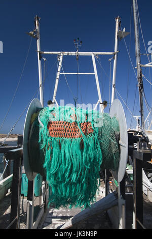 USA, New York, Long Island, The Hamptons, Hampton Bays, Shinnecock Inlet, Fischerboot Stockfoto