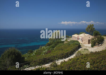 Italien, Sardinien, Sarrabus Gebiet, Capitana, Klippe Nebenhaus Stockfoto