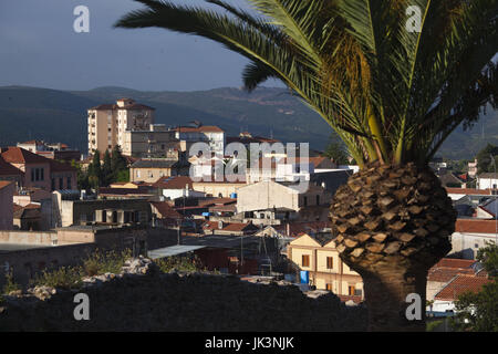 Italien, Sardinien, Südwesten Sardiniens, Iglesias, Kohle Bergbau Blick auf die Stadt Stockfoto