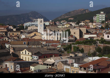 Italien, Sardinien, Südwesten Sardiniens, Iglesias, Kohle Bergbau Blick auf die Stadt Stockfoto