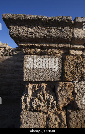 Italien, Sardinien, Südwesten Sardiniens, Nora, römische Ruinen, detail Stockfoto