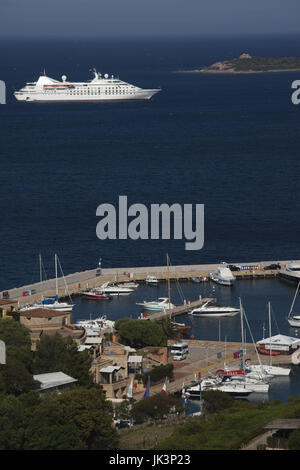 Italien, Sardinien, Costa Smeralda, Portisco, Yacht-Hafen Stockfoto